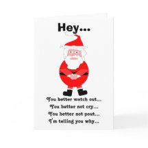 Cartão de Natal Humorístico para papais noeis