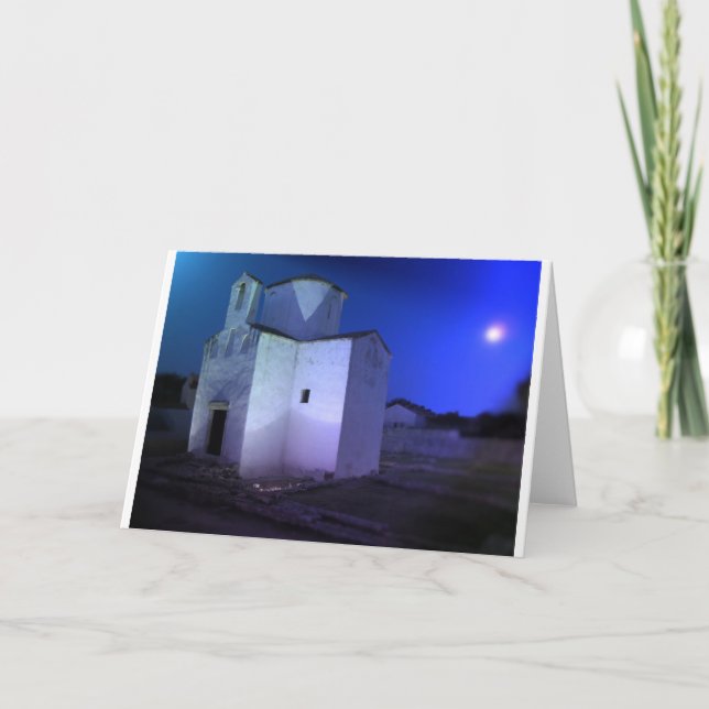 Festividades Cartão de Natal: Igreja Croata (Frente)