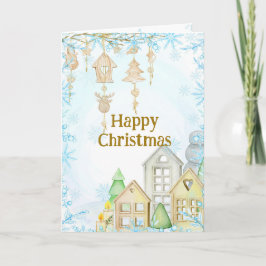 Festividades Cartão de Natal inspirado na Escandinávia. Hygge E