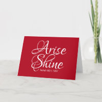 Cartão de Natal Inspiron Arise e Fline Faith