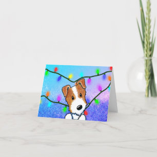 Festividades Cartão de Natal KiniArt Jack Russell