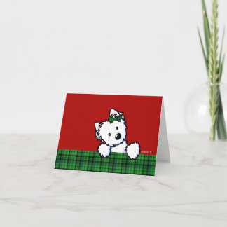Festividades Cartão de Natal KiniArt Westie