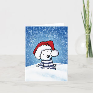 Festividades Cartão de Natal KiniArt Westie