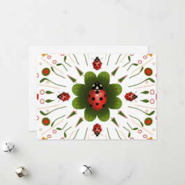 Festividades Cartão de Natal Ladybug