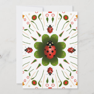 Festividades Cartão de Natal Ladybug