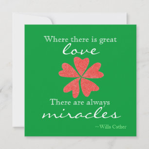 Festividades Cartão de Natal Love & Miracles