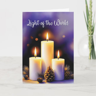 Festividades Cartão de Natal Luz do Mundo