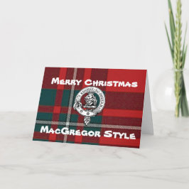 Festividades Cartão de Natal MacGregor Tartan