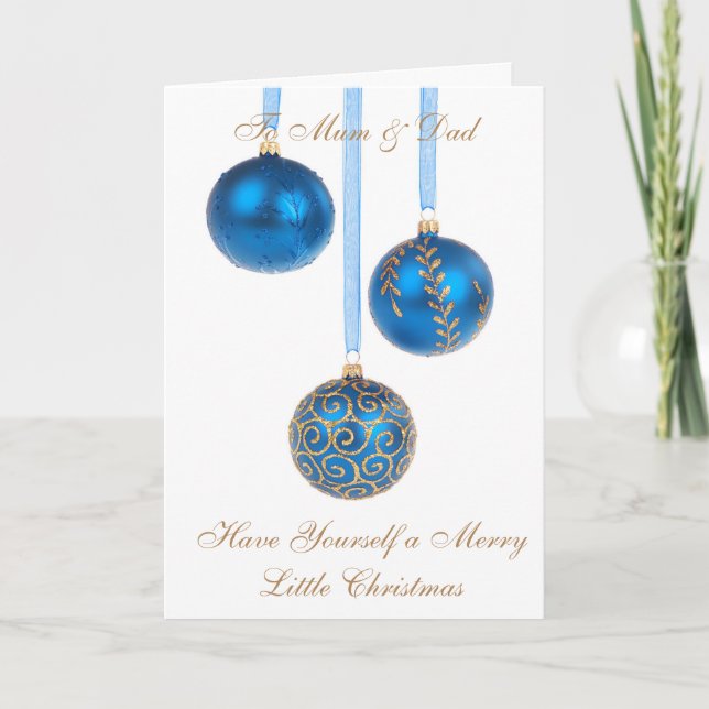 FESTIVIDADES CARTÃO DE NATAL MÃE & PAI (Frente)