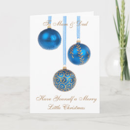 FESTIVIDADES CARTÃO DE NATAL MÃE & PAI