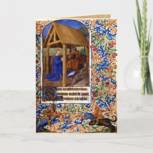 Festividades Cartão de Natal medieval 1