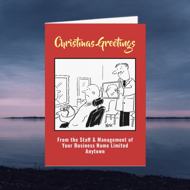 Festividades Cartão de Natal Mens Hairdresser ou Barbershop (Criador carregado)