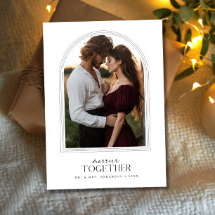 Festividades Cartão de Natal Merrier Junto de Sunset Arch