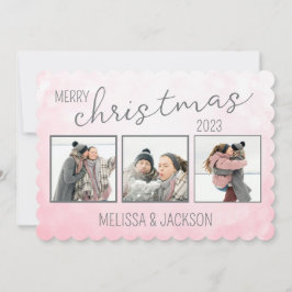 Festividades Cartão de Natal Merry Personalizado com Fotos