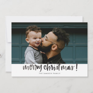 Festividades Cartão de Natal Merry Watercolor