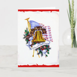 Festividades Cartão de Natal militar do vintage