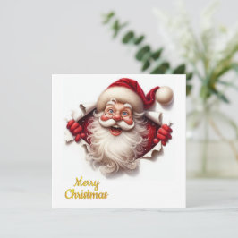 Festividades Cartão de Natal Minimalista | Arte de Linha | Kali