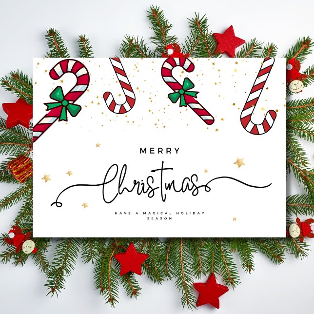 Festividades Cartão de Natal Minimalista, Feriados Felizes Simp (Criador carregado)