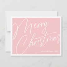 Cartão de Natal Minimalista Moderno – Personalizad