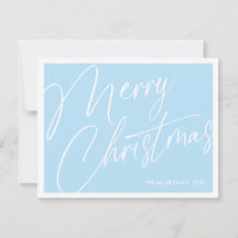 Cartão de Natal Minimalista Moderno – Personalizad