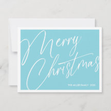 Cartão de Natal Minimalista Moderno – Personalizad