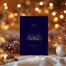 Cartão de Natal Mínimo Elegante Chic