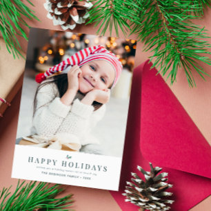 Festividades cartão de Natal mínimo moderno