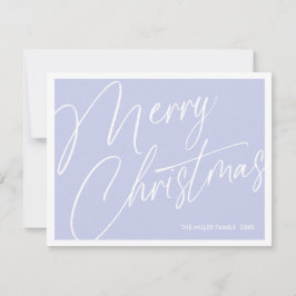 Festividades Cartão de Natal Mínimo Moderno e Merry - Personali