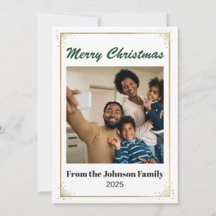 Festividades Cartão de Natal Mínimo Personalizado 5x7