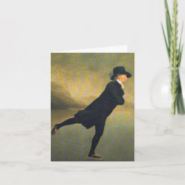 Festividades Cartão de Natal - ministro patinagem