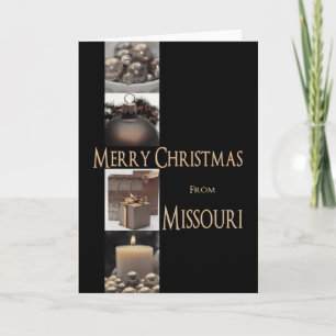 Festividades Cartão de Natal Missouri, específico do estado