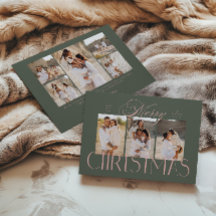 Cartão de Natal Moderno com Script Elegante 8 Foto
