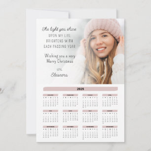 Festividades Cartão de Natal Motivacional de Foto para Calendár