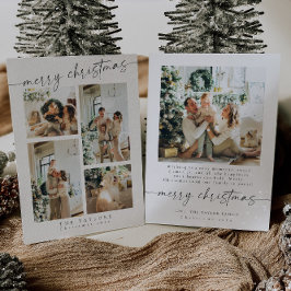 Festividades Cartão de Natal Múltiplo Mínimo Moderno