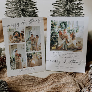 Festividades Cartão de Natal Múltiplo Mínimo Moderno