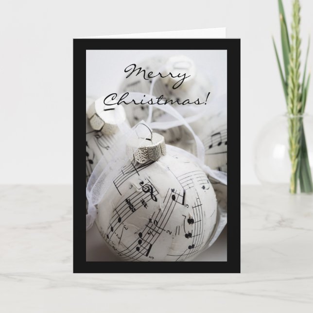 Festividades Cartão de Natal musical (Frente)