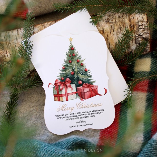 Festividades Cartão de Natal Não Fotográfico da Árvore de Natal (Criador carregado)