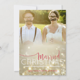 Festividades Cartão de Natal: Natal casado - foto feita sob
