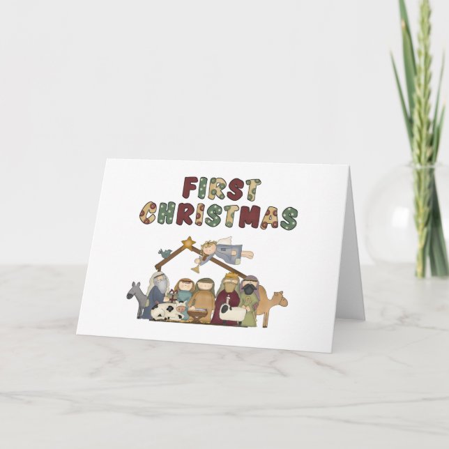 Festividades Cartão de Natal Natal Natividade (Frente)