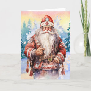 Festividades Cartão de Natal Nativo do Papai Noel Americano