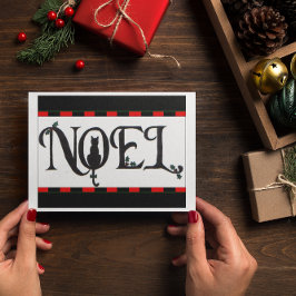 Festividades Cartão de Natal Noel Cat