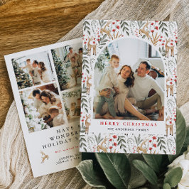 Festividades Cartão de Natal Nórdico 5 Fotografado Boho Scandi
