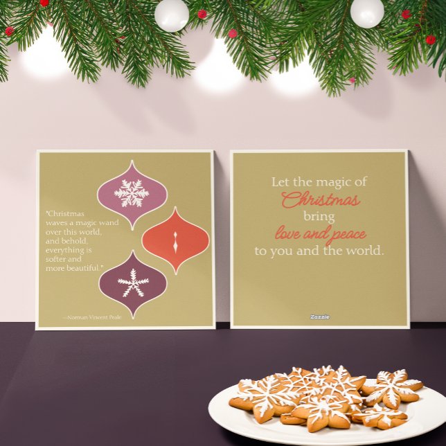 Festividades Cartão de Natal "O Natal é Magia" de meados do séc (Criador carregado)