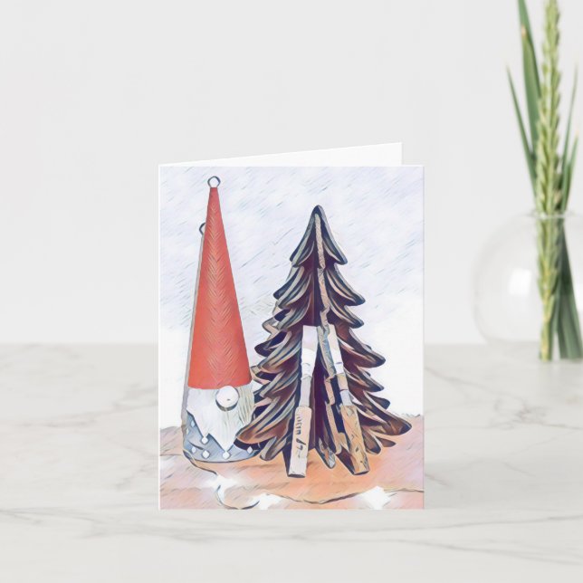 Festividades Cartão de Natal Oboe Reed (Frente)