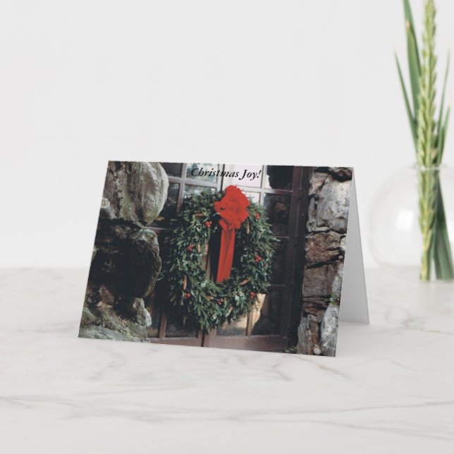 Festividades Cartão de Natal ou Feriado com Terra (Frente)