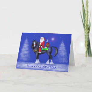 Festividades Cartão de Natal - Papais noeis em Horseback
