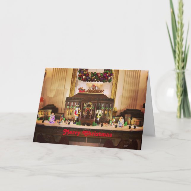 Festividades Cartão de Natal para a Casa Gingercake (Frente)
