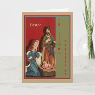 Festividades Cartão de Natal para a cena do pastor