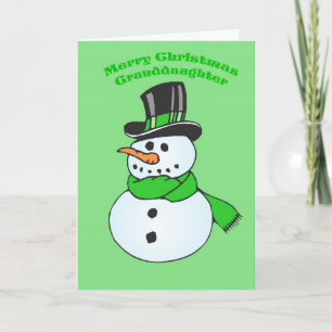 Festividades Cartão de Natal para a neta