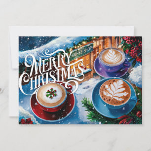 Festividades Cartão de Natal para Amantes de Café #6